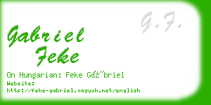 gabriel feke business card